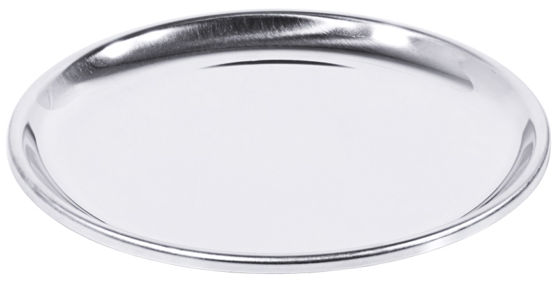 Untersetzer, glänzend, glatt, Edelstahl, D: 14 cm