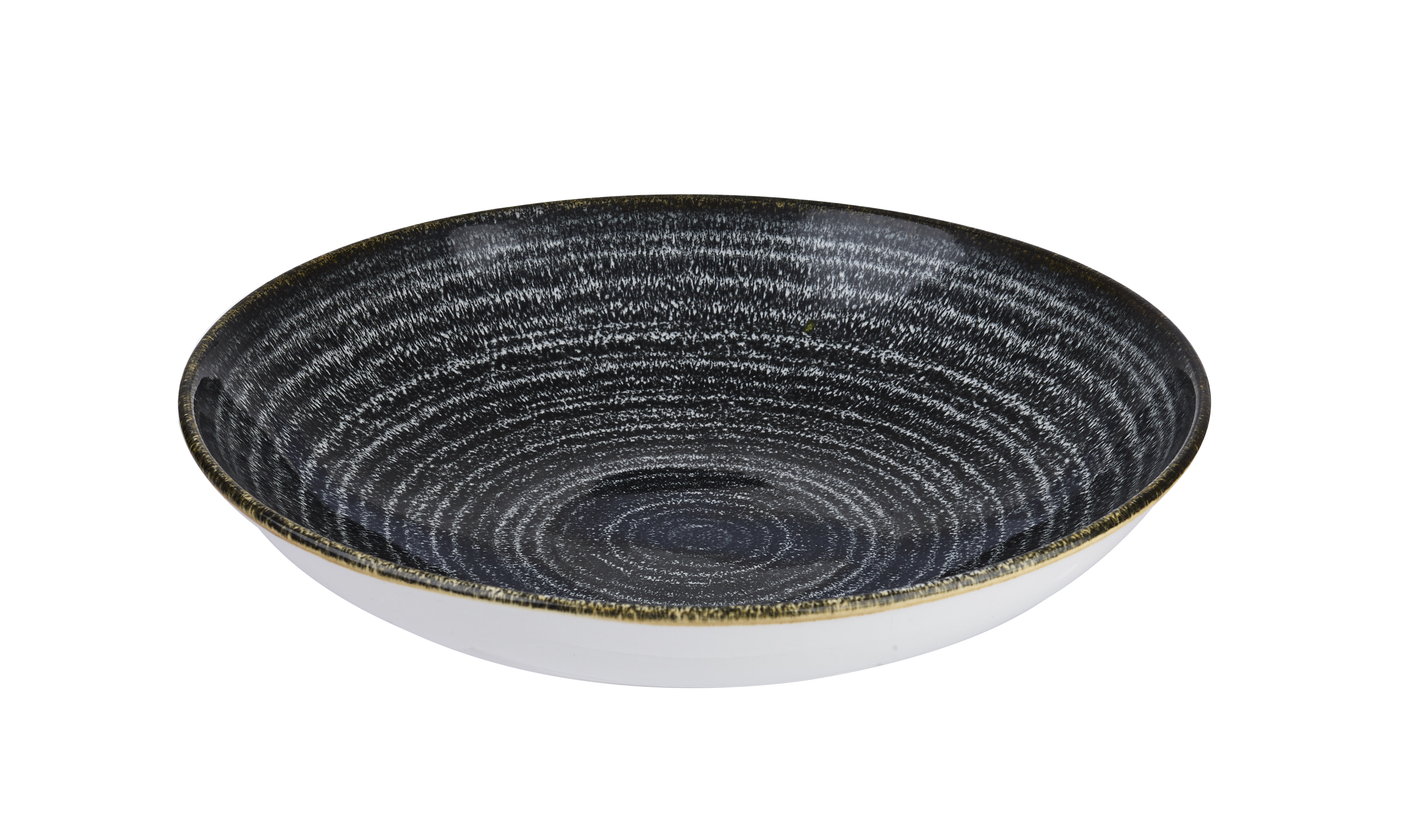 Churchill, Homespun : Charcoal Black - Teller tief Coup, 18,2 cm/ 0,43 ltr.