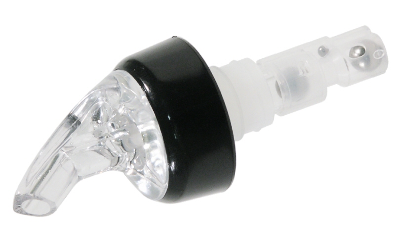 Dosier-Flaschenausgießer, klarer Polystyrol, Portionssgröße: 4 cl, L: 10 cm