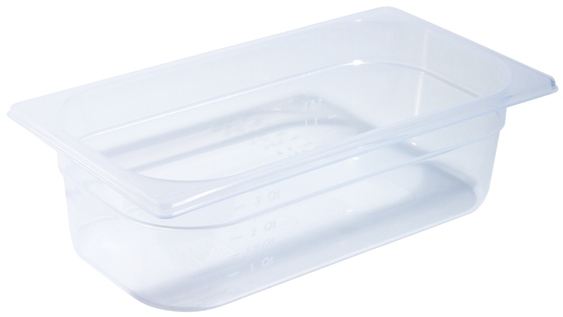 GN-Behälter Polypropylen 1/3, 17,6 x 32,5 cm, Tiefe: 100 mm