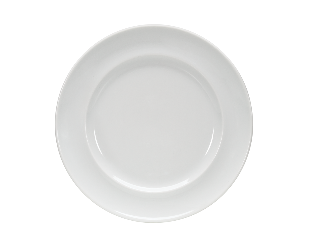 Bauscher, Enjoy - Teller flach schmale Fahne, weiss, uni, 32 cm