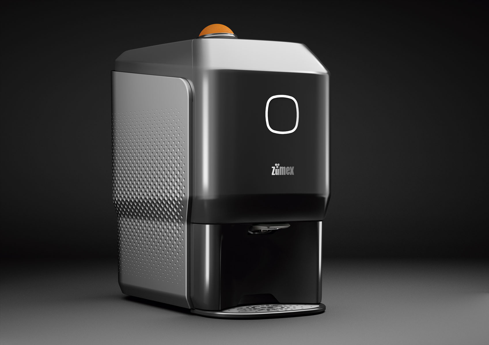 ZUMEX - SOUL SERIES 2, Saftpresse, KIT M: 6,4 - 8,1 cm, 30 x 48 x 53,7 cm, Farbe: Black Smoke Grey