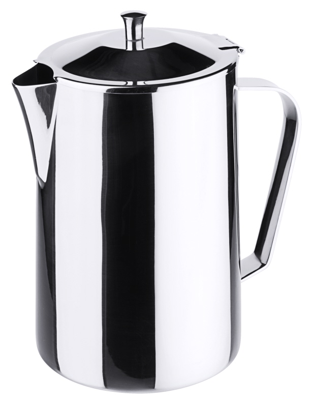 Kaffeekanne, Scharnierdeckel, mit Griff, Edelstahl, I: 2 ltr., H: 21,5 cm