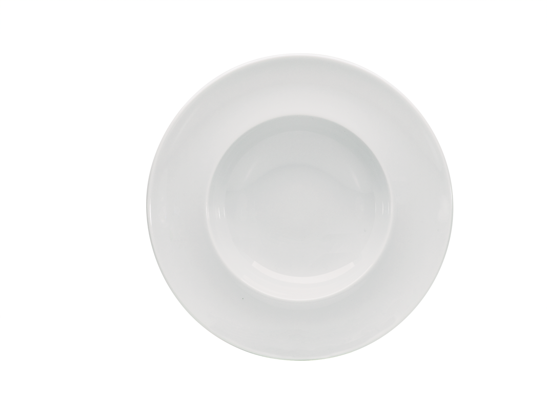 Bauscher, Enjoy - Teller tief rund Fahne, weiss, uni, 28 cm/ 0,50 ltr.