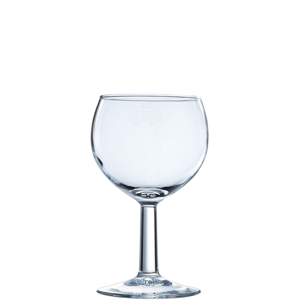 Ballon Rotwein 25 cl m. Füllstrich 0.2 ltr. |-|, Inhalt: 250 ml, D: 84 mm, H: 138 mm