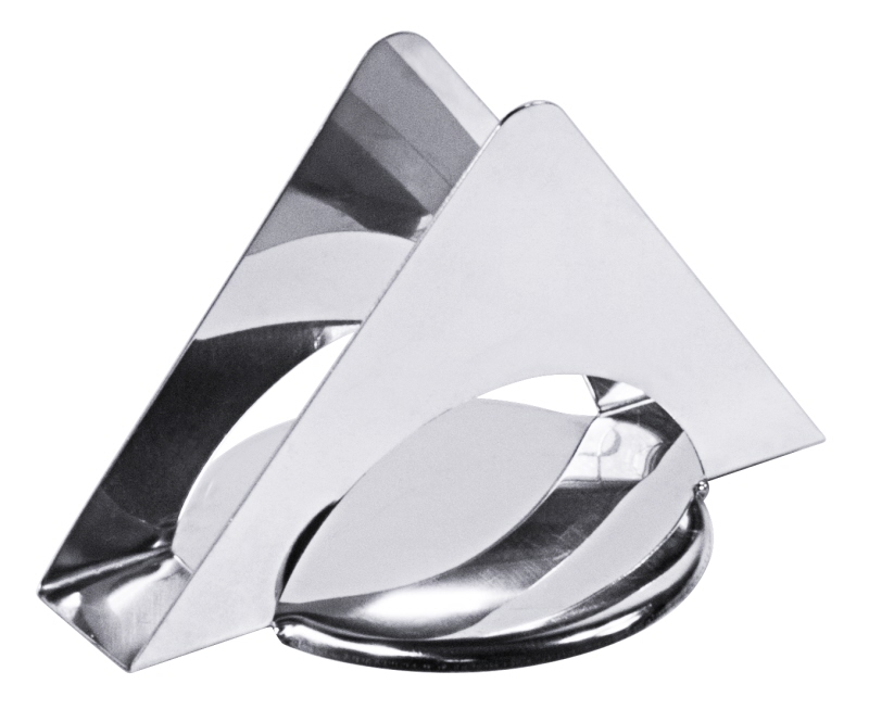 Serviettenhalter, dreieckig, Edelstahl, 12 x 8 x 7,5 cm
