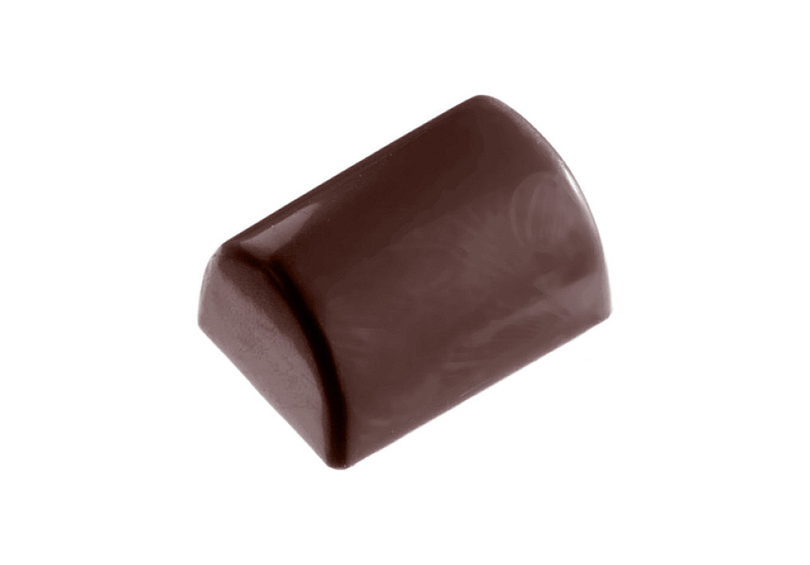 Schokoladen- Form Überziehpraline, 275 x 135 mm, 3 x 8 Stück 36 x 25 x 19 mm