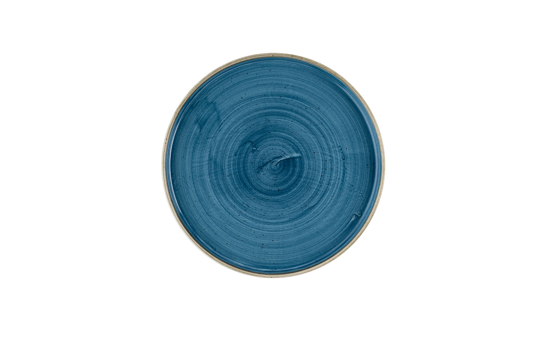 Churchill, Stonecast : Java Blue - Teller flach m. erhöhten Rand, 26 x 2 cm