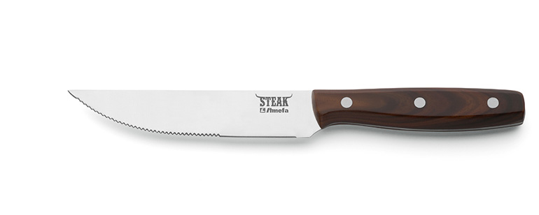 Amefa, Porterhouse 7050 - Steakmesser Kunststoff in Holzoptik 3Cr14 ABS, 230 mm