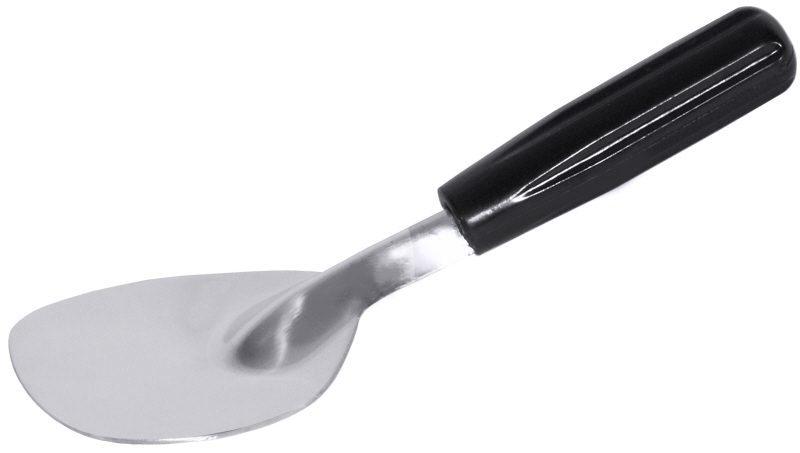 Eisspatel, EdSt., scwarzer Kunststoffgriff, 9 x 7,5 cm, L: 23 cm