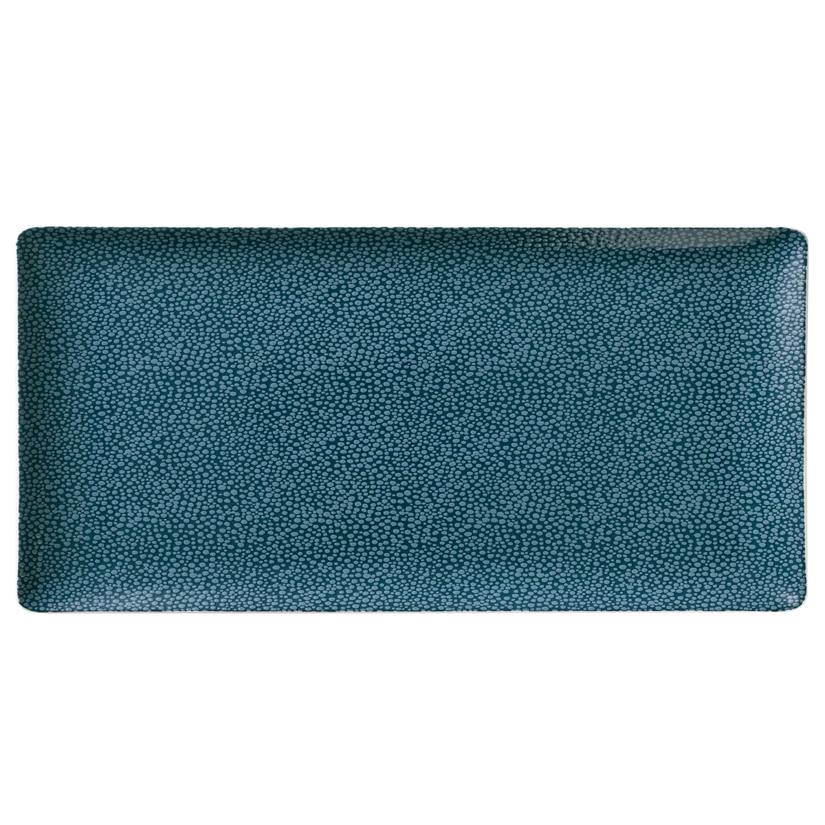 Bauscher, Purity : 426075 Pearls Ocean - Platte rechteckig Coup, bonewhite, 42 x 20 cm