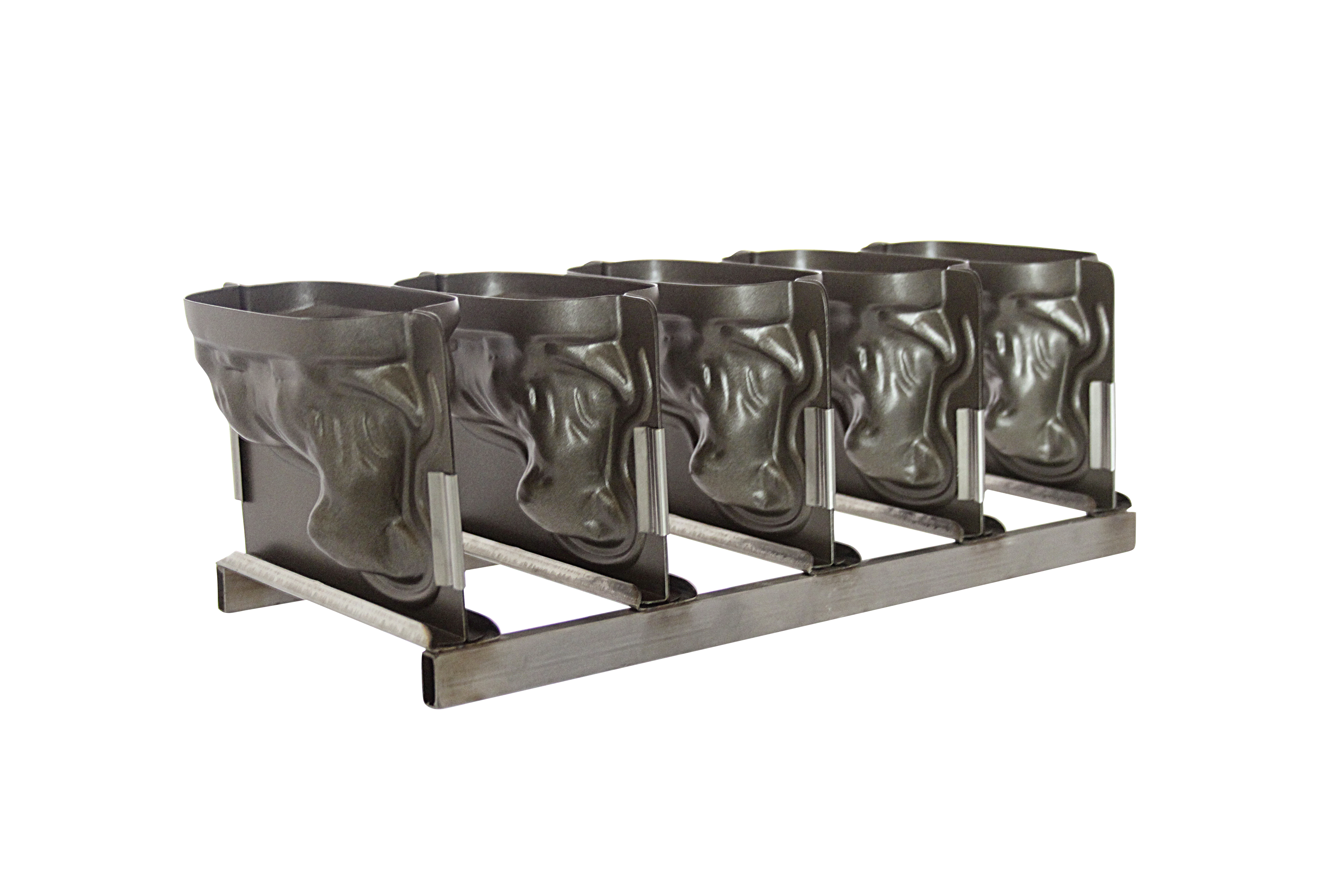 Lammform-Set, Lämmerkopf seitwaerts, Aufnahme inkl. 5 Formen, Volumen: 0,5 ltr.