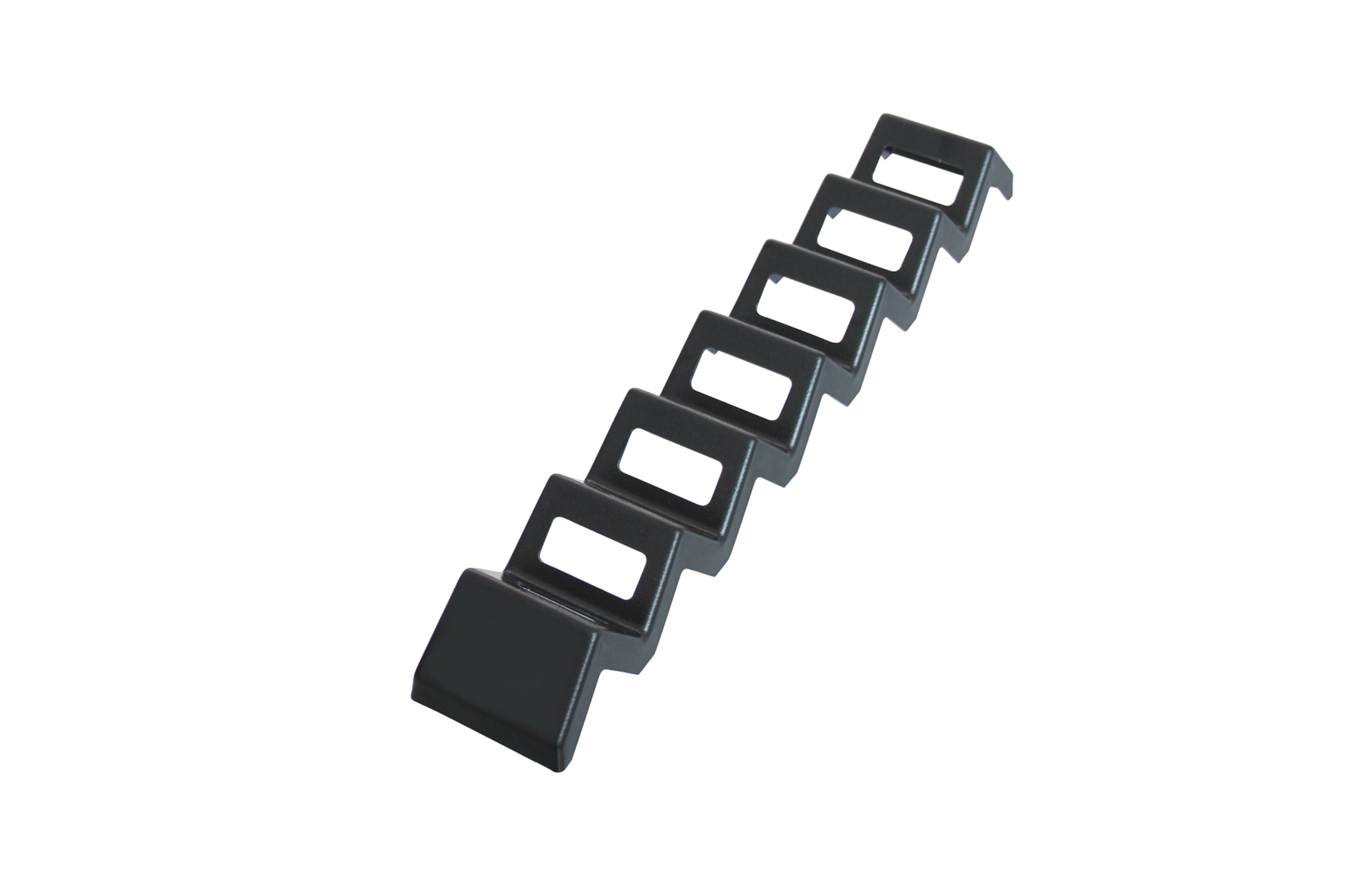 Snack- Verkaufsständer, Wellenform inkl. Öffnung, 560 x 45 x 86 mm, schwarz