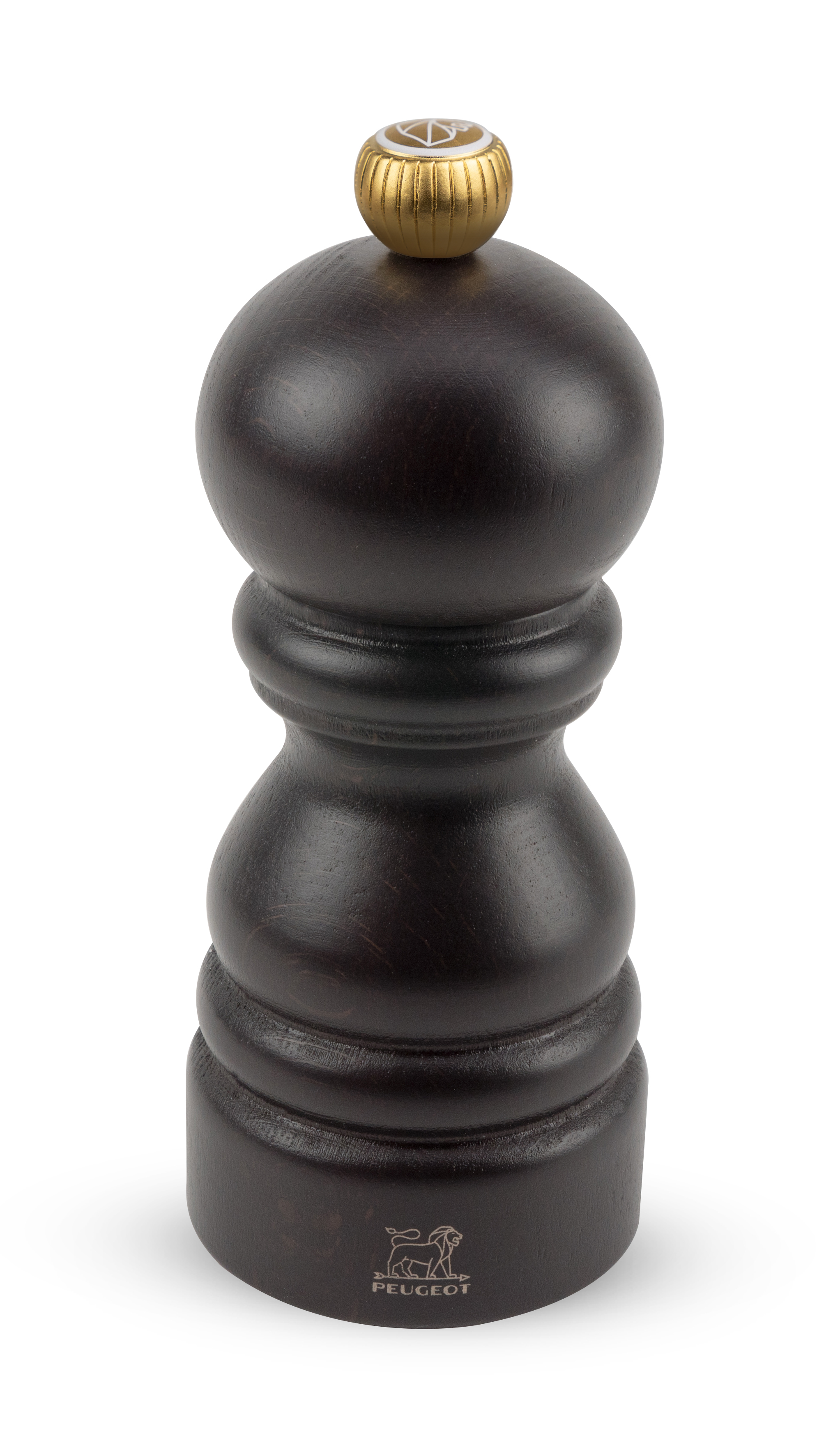 Peugeot : Paris  - Salzmühle, manuelle Buchenholz-Mühle, Größe: 12 cm, Farbe: schokolade