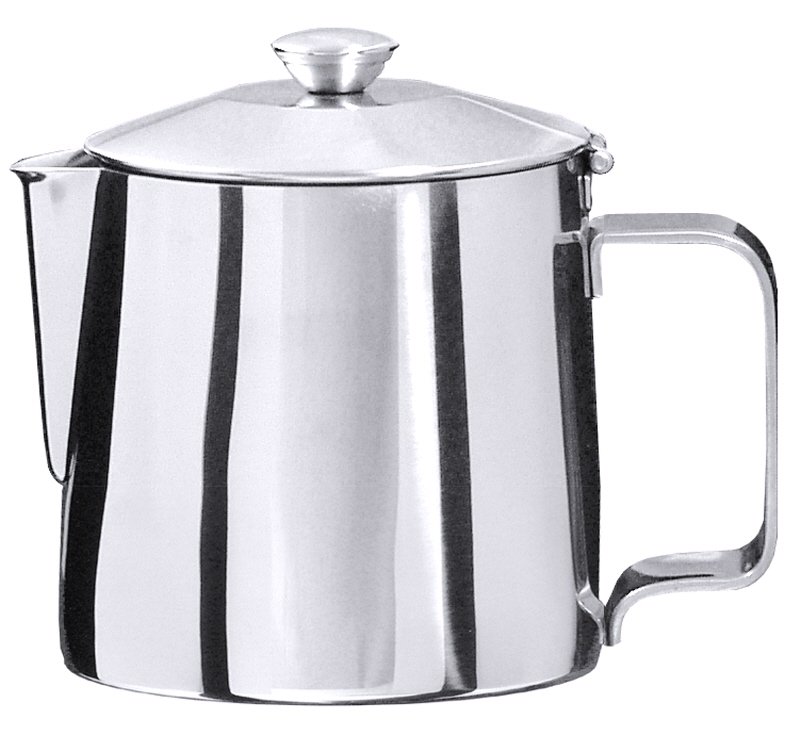 Teekanne, Innensieb, Scharnierdeckel, Edelstahl, I: 0,9 ltr., H: 13 cm