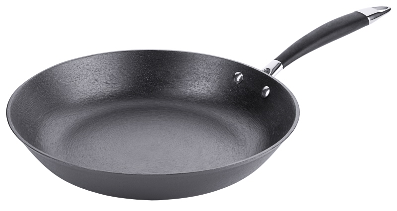 Eisenguss-Bratpfanne tief, induktionsgeeignet, D: 30 cm, H: 6 cm