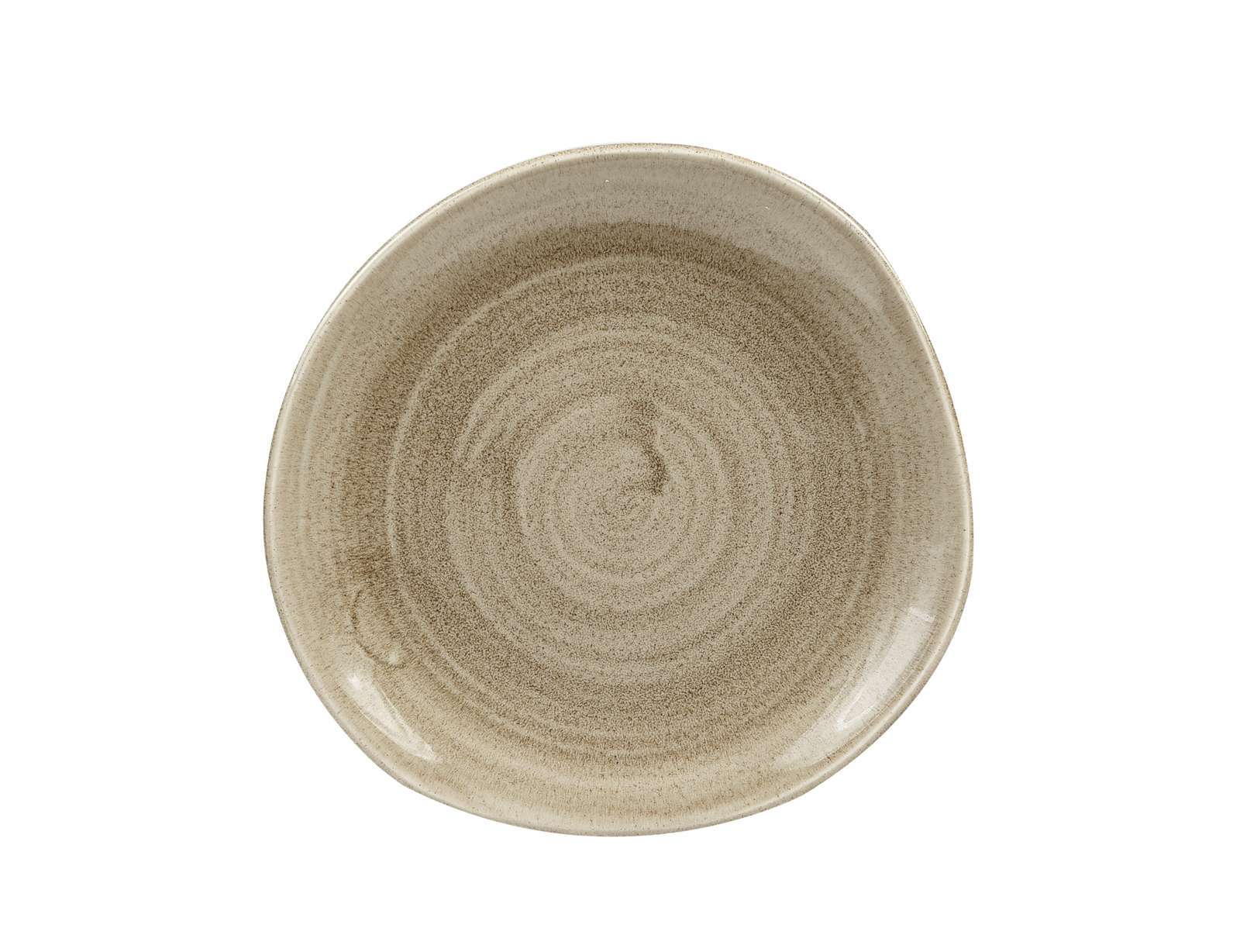 Churchill, Stonecast Patina : Antique Taupe - Teller flach rund Organisch, 18,6 cm