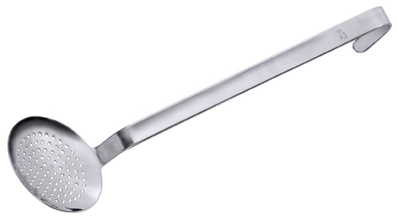 Schaumlöffel fugenlos, Edelstahl, D: 16 cm, Stiellänge: 42 cm