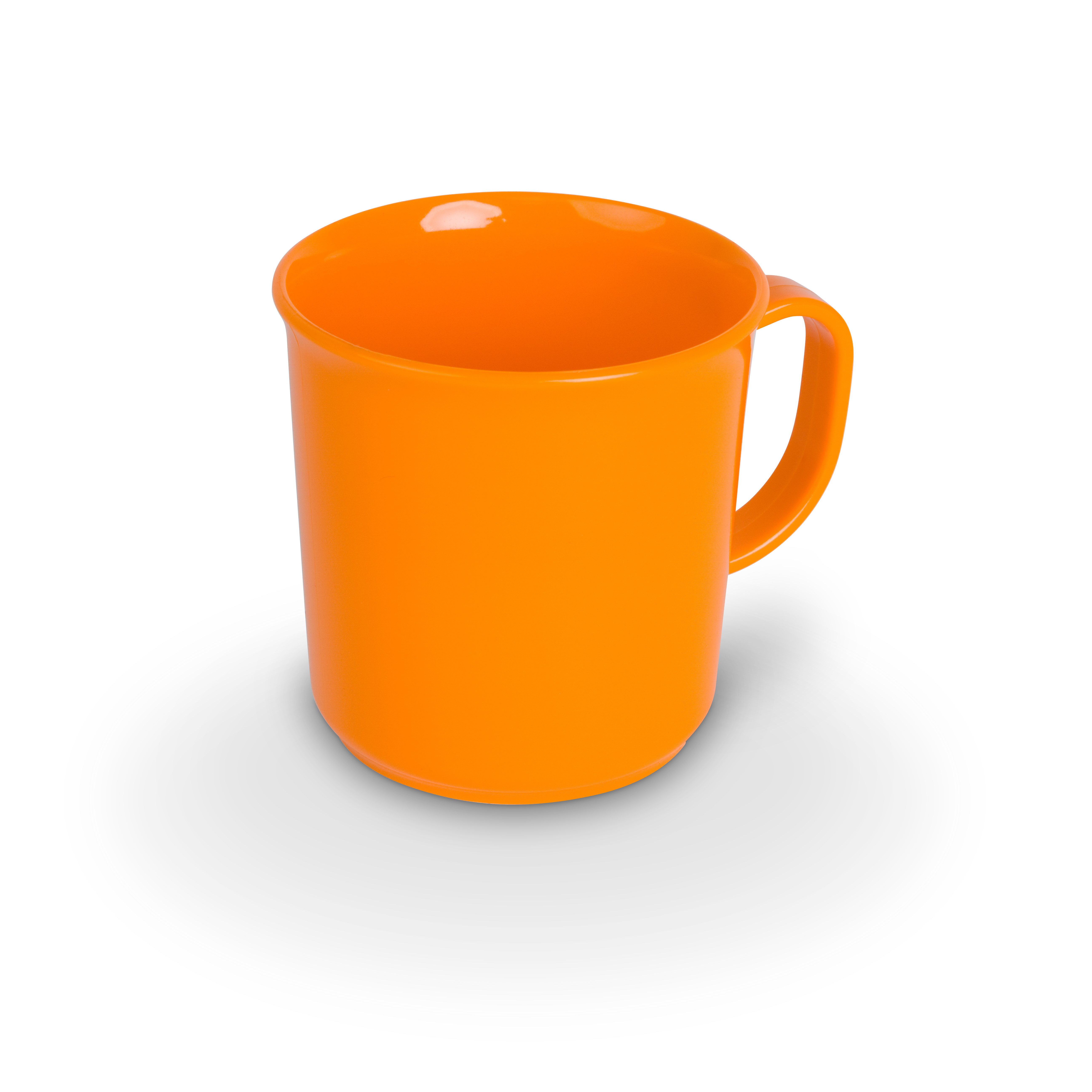 Henkelbecher PC, uni, orange, D x H: 7 x 7,5 cm/ 0,2 ltr.