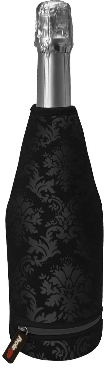 Champagnermanschette, Thermal, schwarz, 1 x 13 x 23 cm