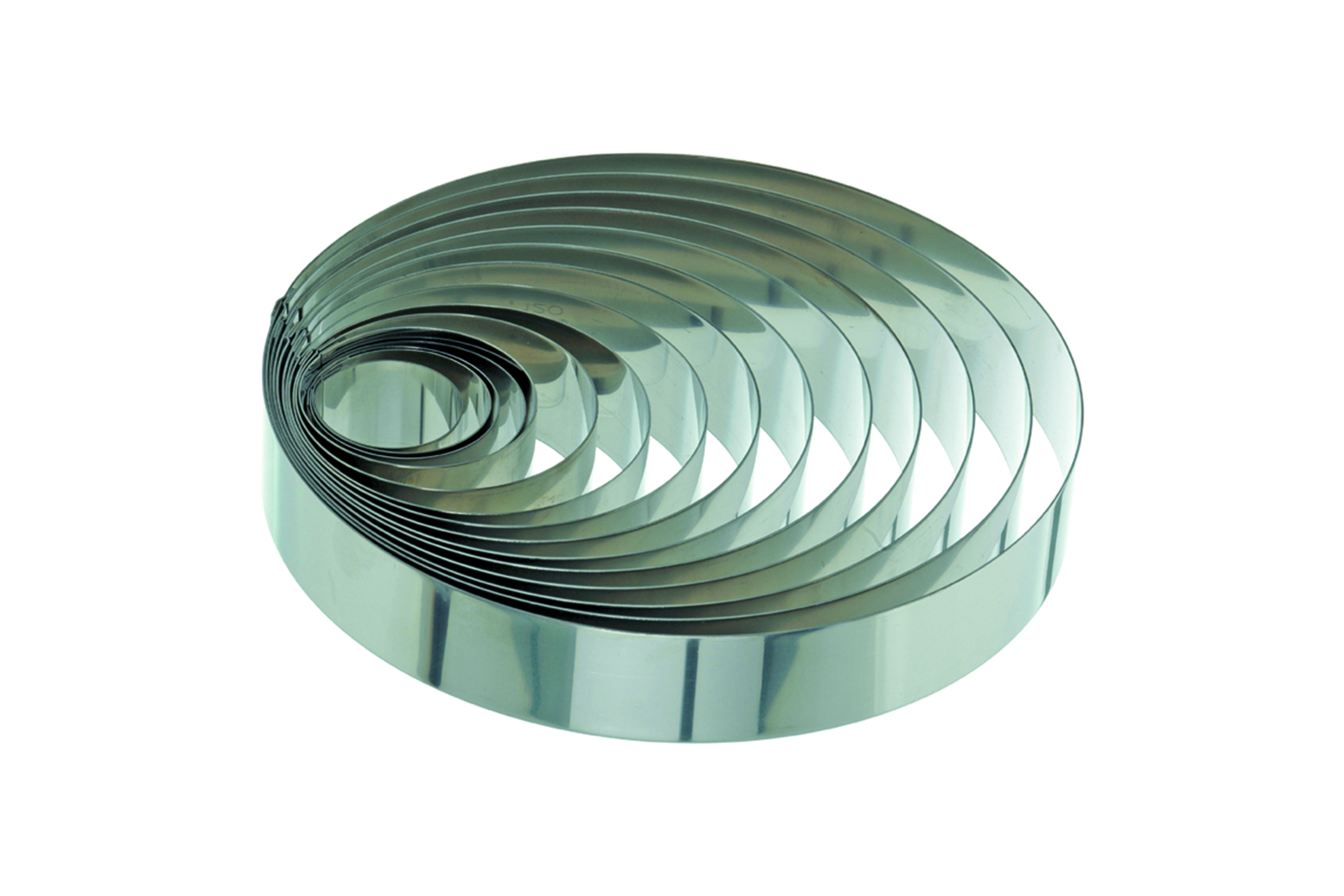 Tortenring rund, ohne Borde, Edelstahl, D: 280 mm, Höhe: 45 mm