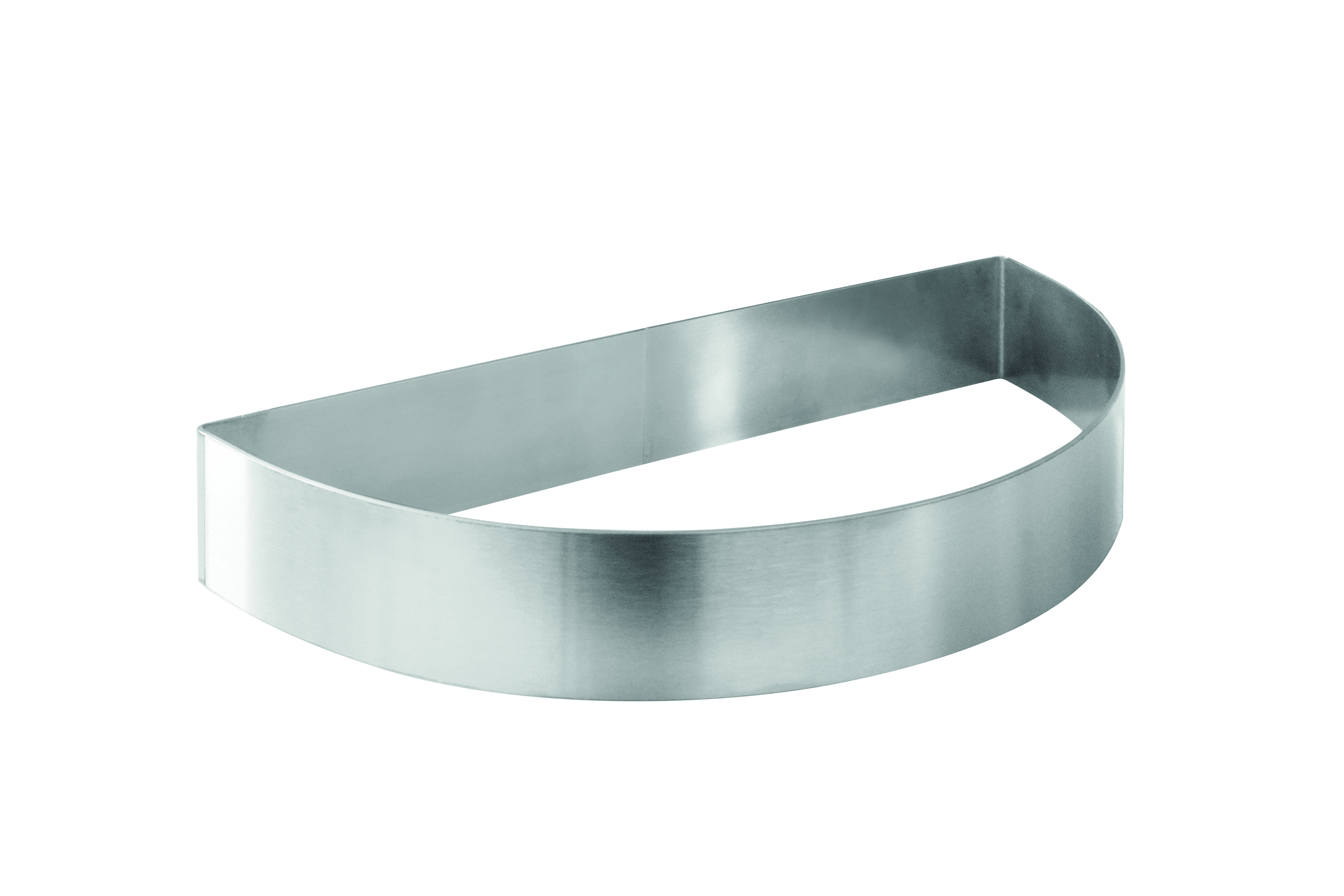 Tortenring - Halbkreis, Edelstahl, 300 x 150 x 45 mm
