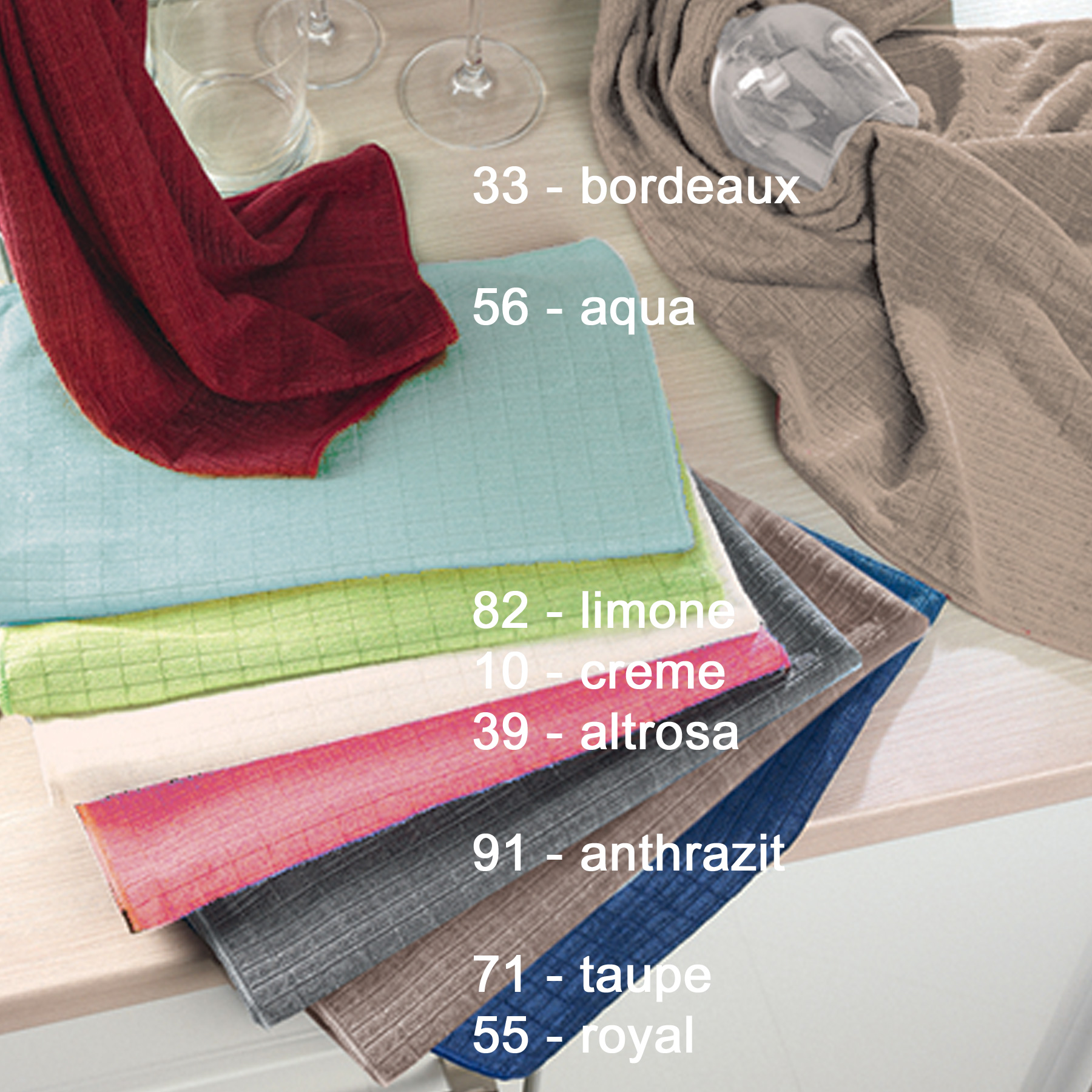 Küchentuch/ Gläserpoliertuch - Mikrofaser 50 x 70 cm