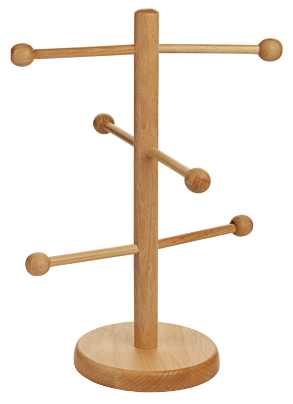 Brezelständer, Buchenholz, D: 18 cm, H: 32
