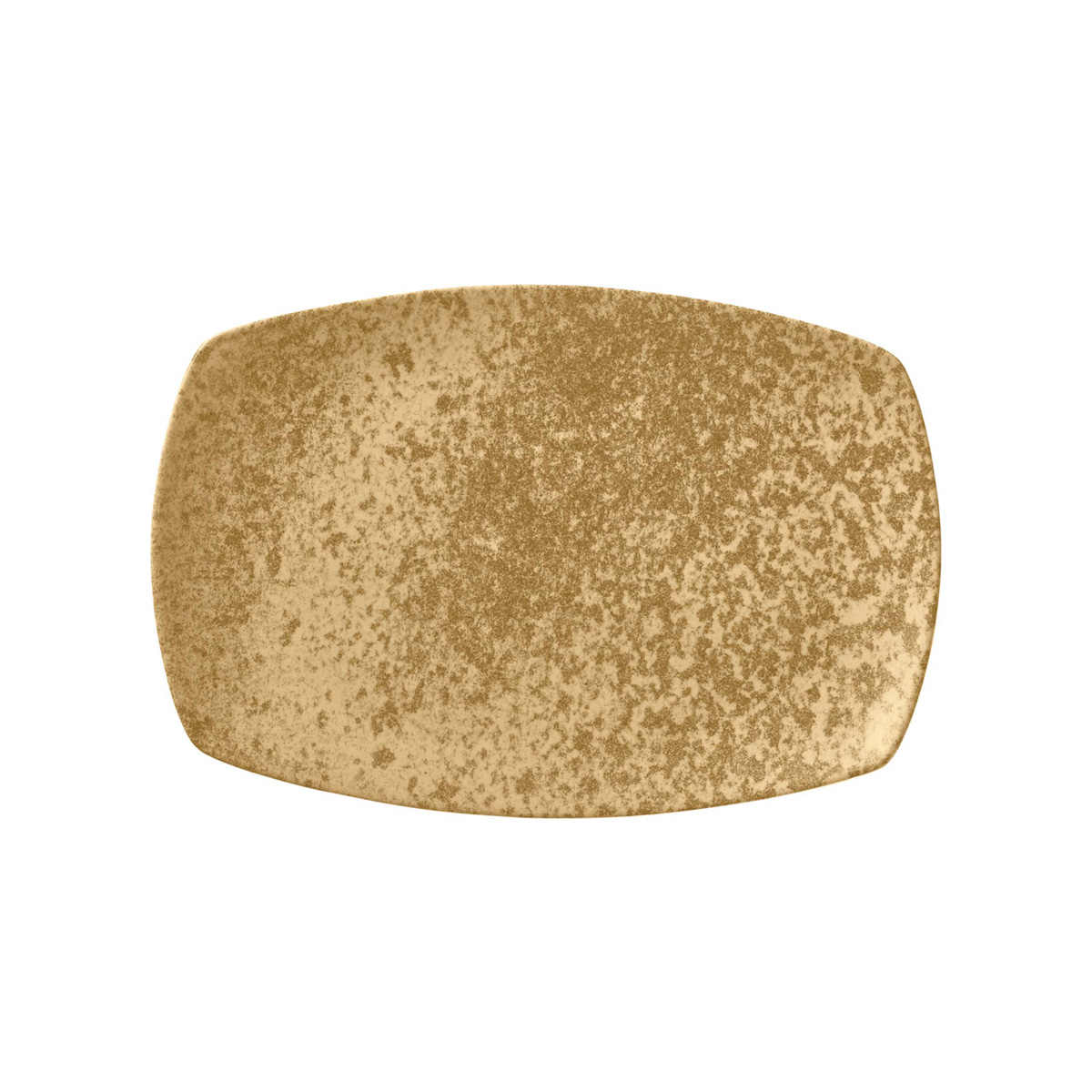 Bauscher, Sandstone : Dekor 426078 Dark Yellow - Platte rechteckig coup 27,9 x 18,3 cm