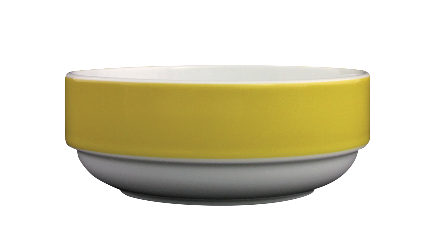Eschenbach, Color - Dessertschale rund, weiss/ gelb, 12 cm