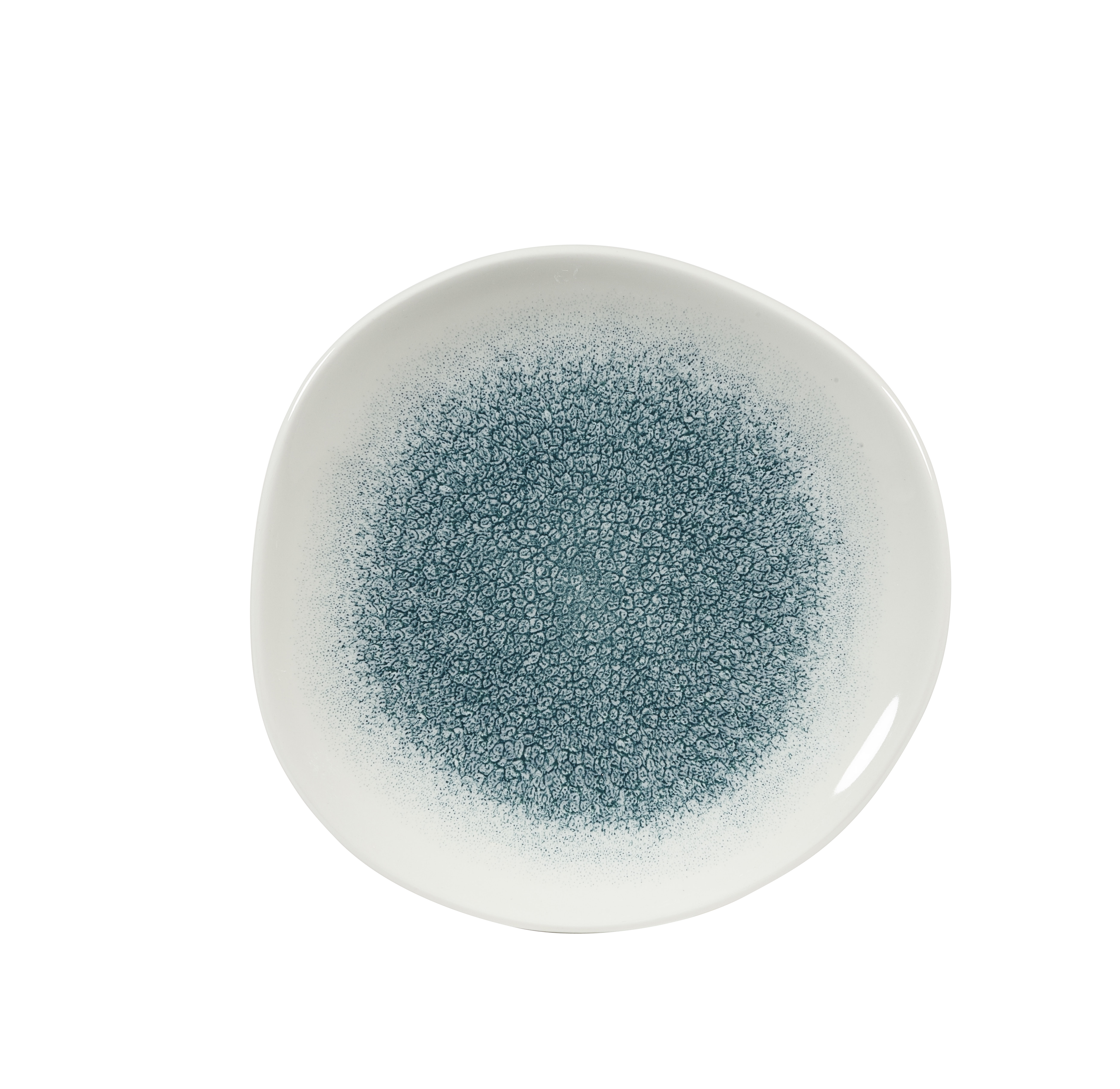 Churchill, Raku : Jade Green - Teller flach rund organisch, 18,6 cm