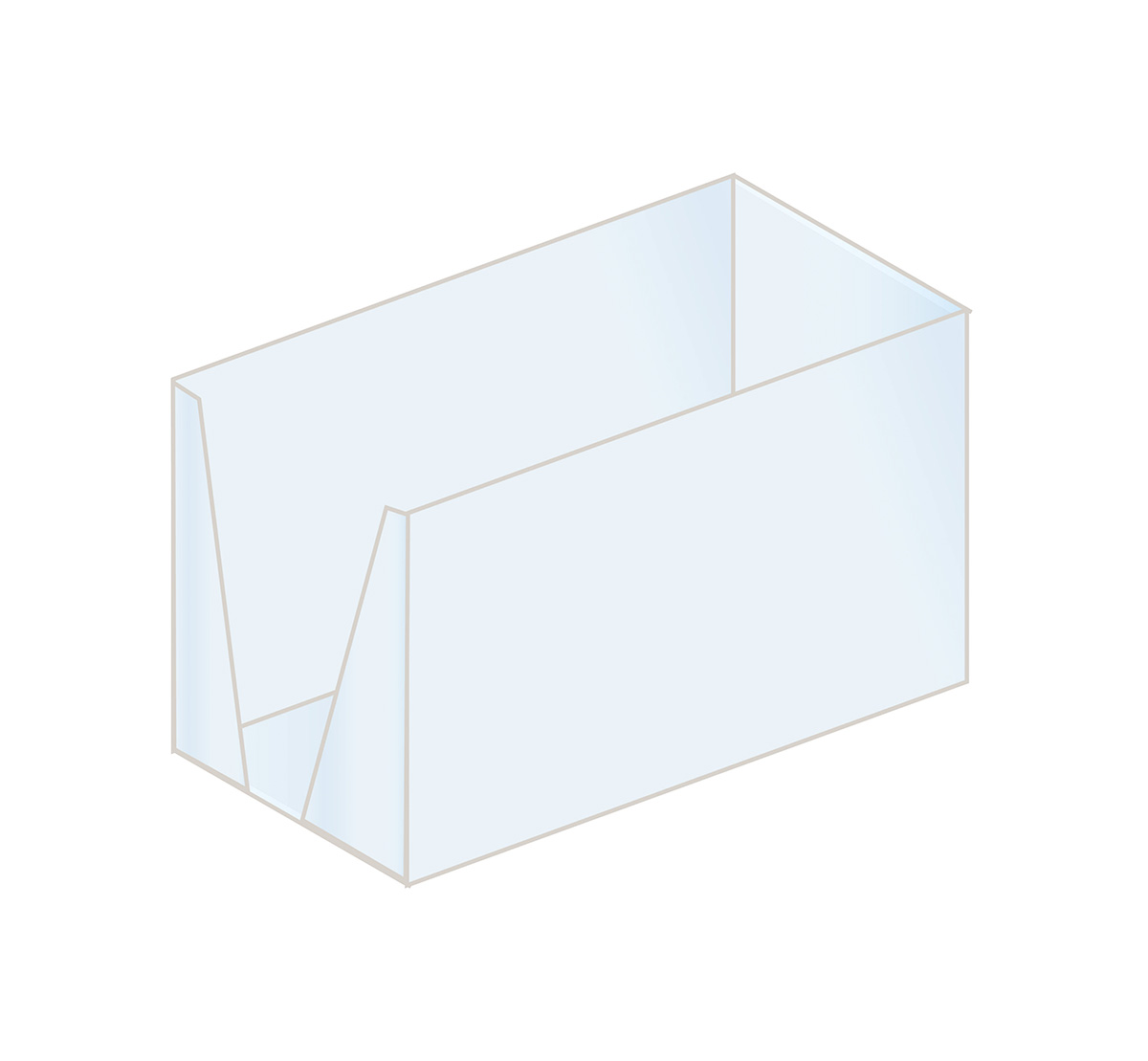 Handtuchspender für Einweg- Gästehandtücher COSA 17 x 27 x 15 cm