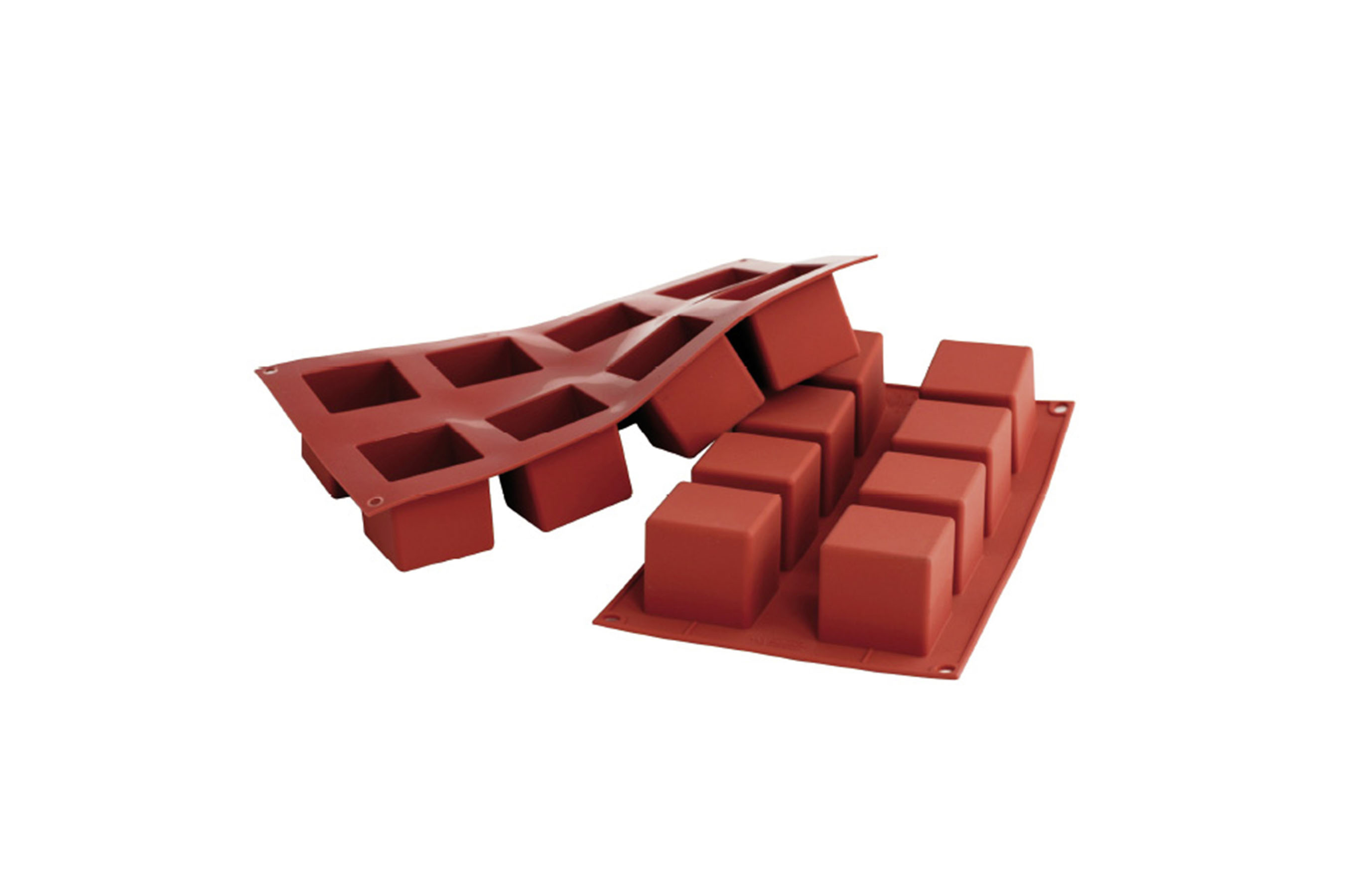 Silikon - Backform Kubus, Abmessung 50 x 50 mm, H: 50 mm