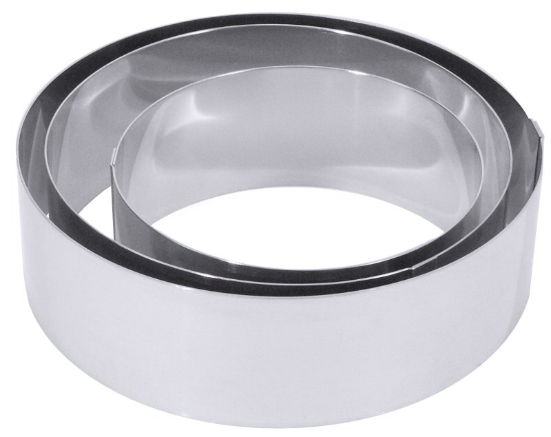 Tortenring, hochglänzend, EdSt., D: 20 cm, H: 6 cm