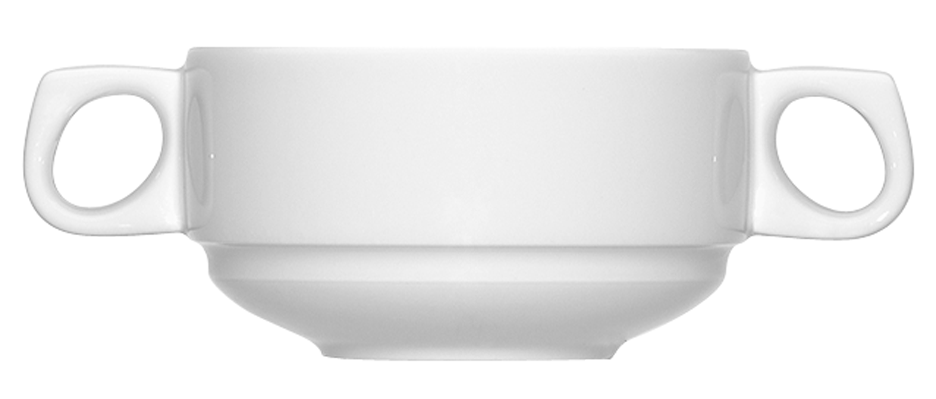 Bauscher, Dimension - Suppen-Obere stpb., weiss, uni, 0,28 ltr.