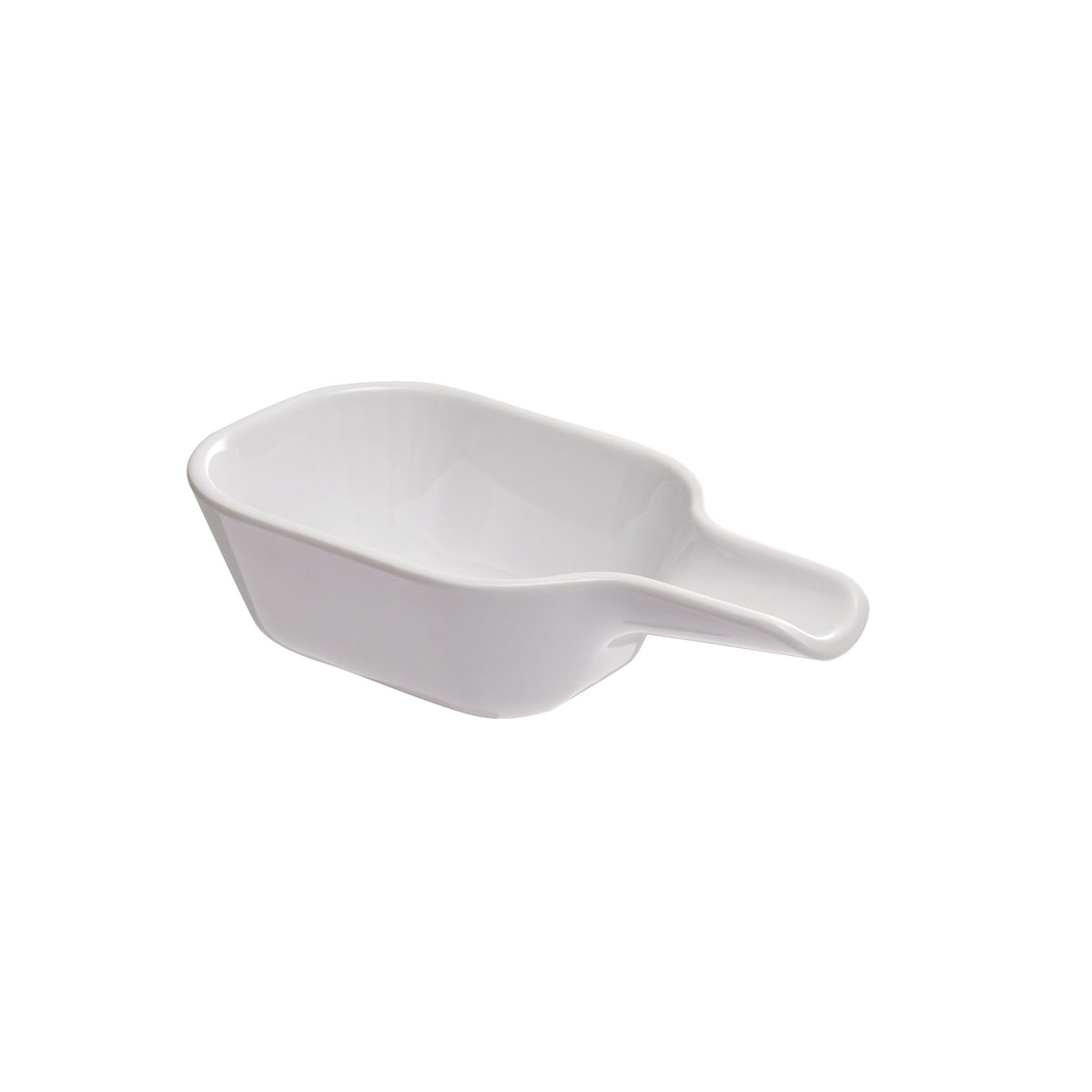Schale TASTE, mit Loeffelablage, Melamin, weiss, 13,5 x 7,5 cm, H: 4 cm, I: 0,05 ltr.