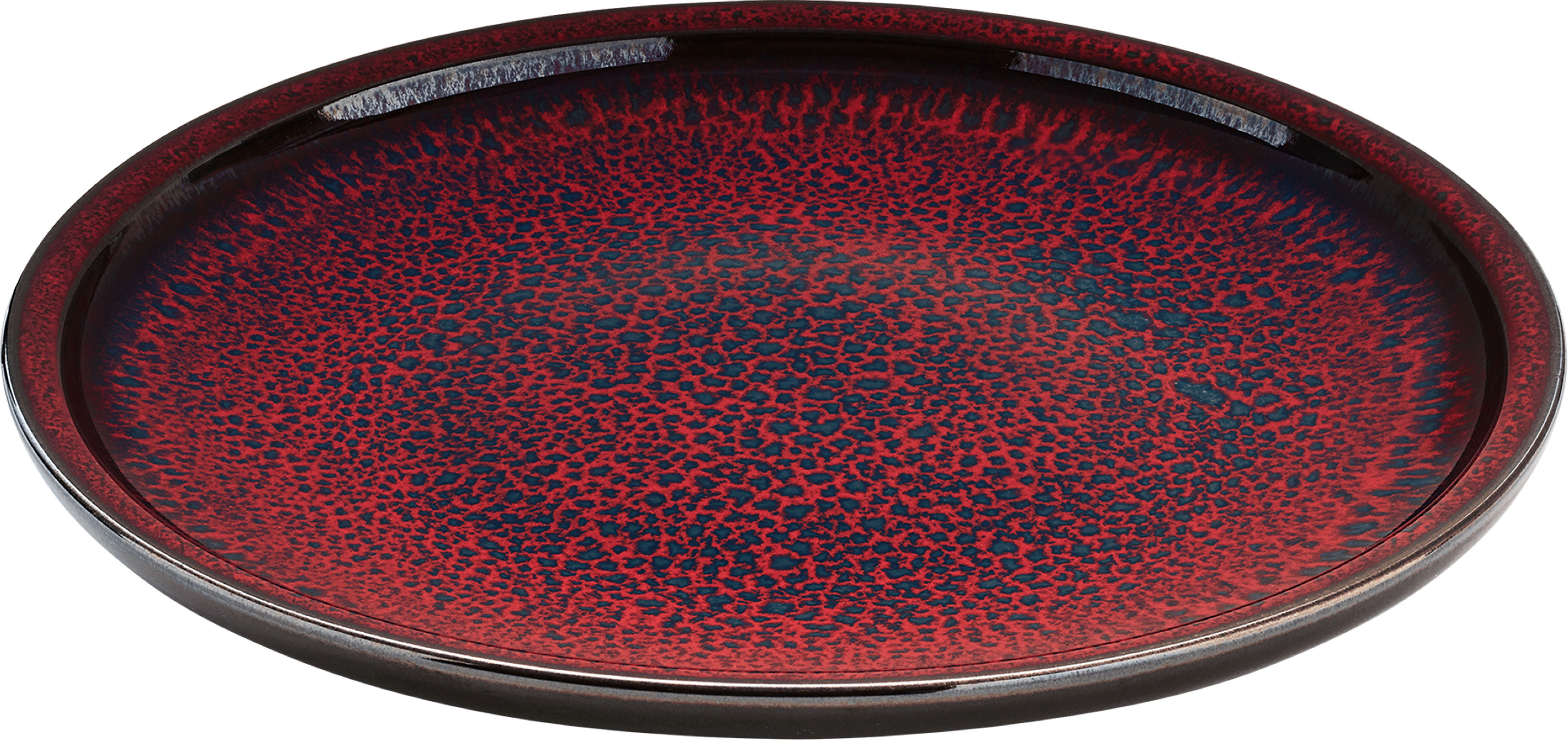 Playground, Steinzeug - GLOW : Teller, flach coup rund, 15 x 2,2 cm