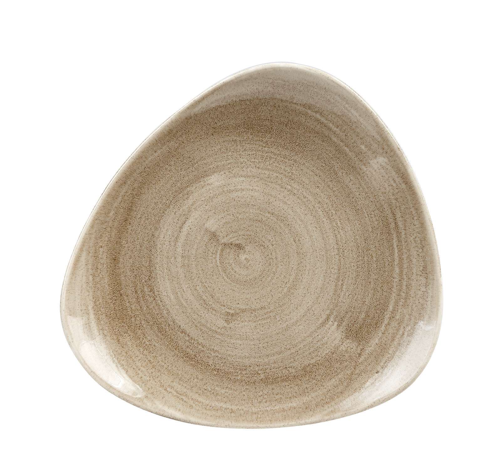 Churchill, Stonecast Patina : Antique Taupe - Teller flach dreieckig, 24,5 cm