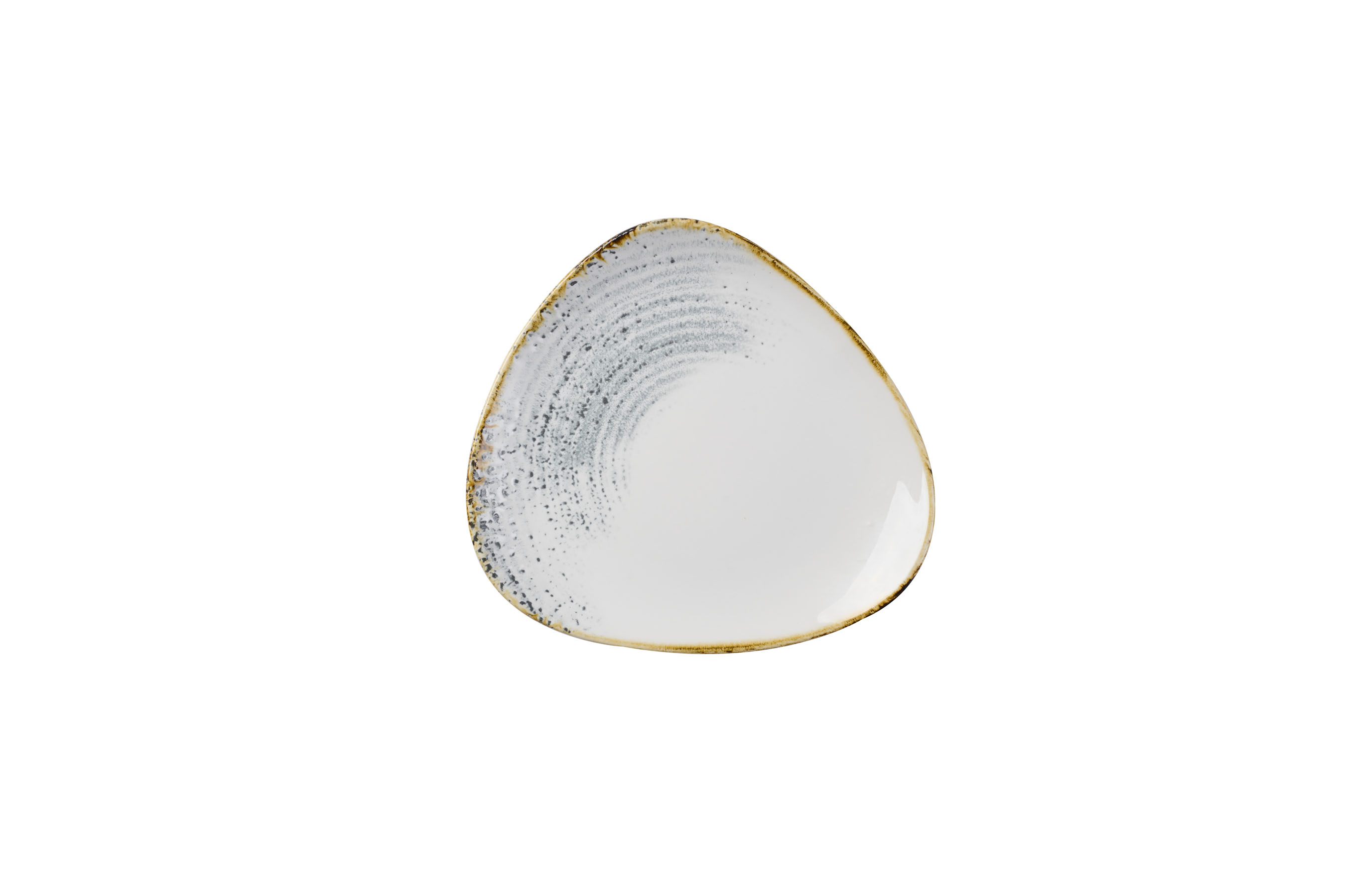 Churchill, Homespun Accents : Jasper Grey - Teller flach dreieckig, 20,3 cm