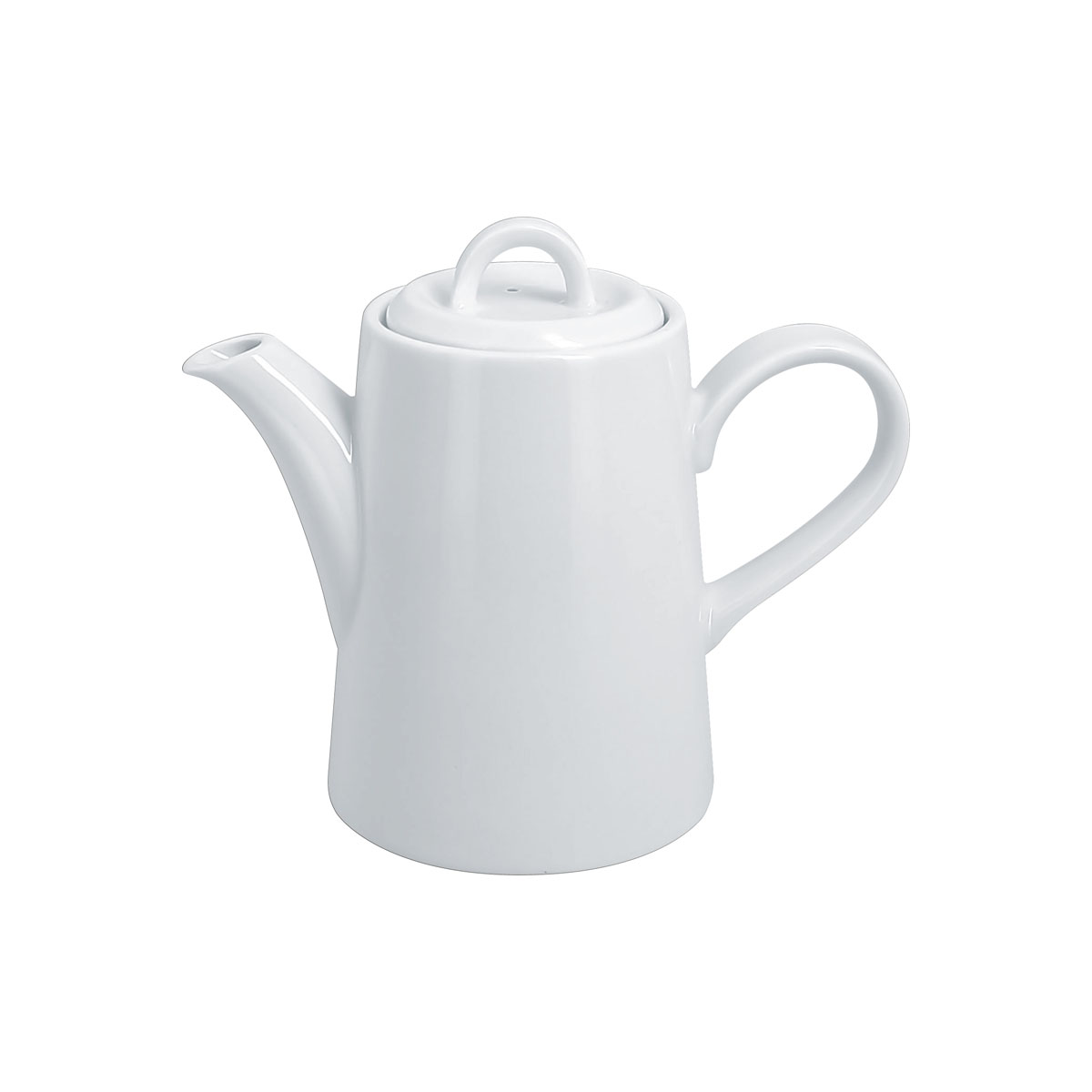 Kaffeekanne m. Deckel, uni, weiss, 8,8 x 13,2 cm / 0,37 ltr.