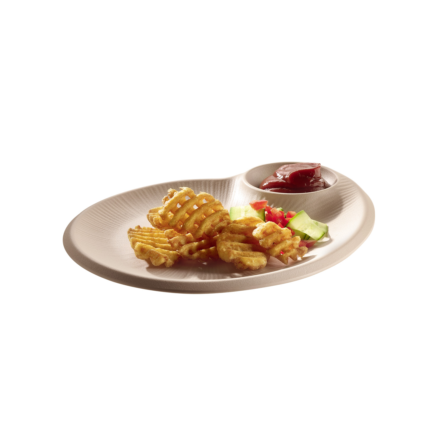 Teller NERO, Melamin, 30 x 25 cm, H: 2,5 cm