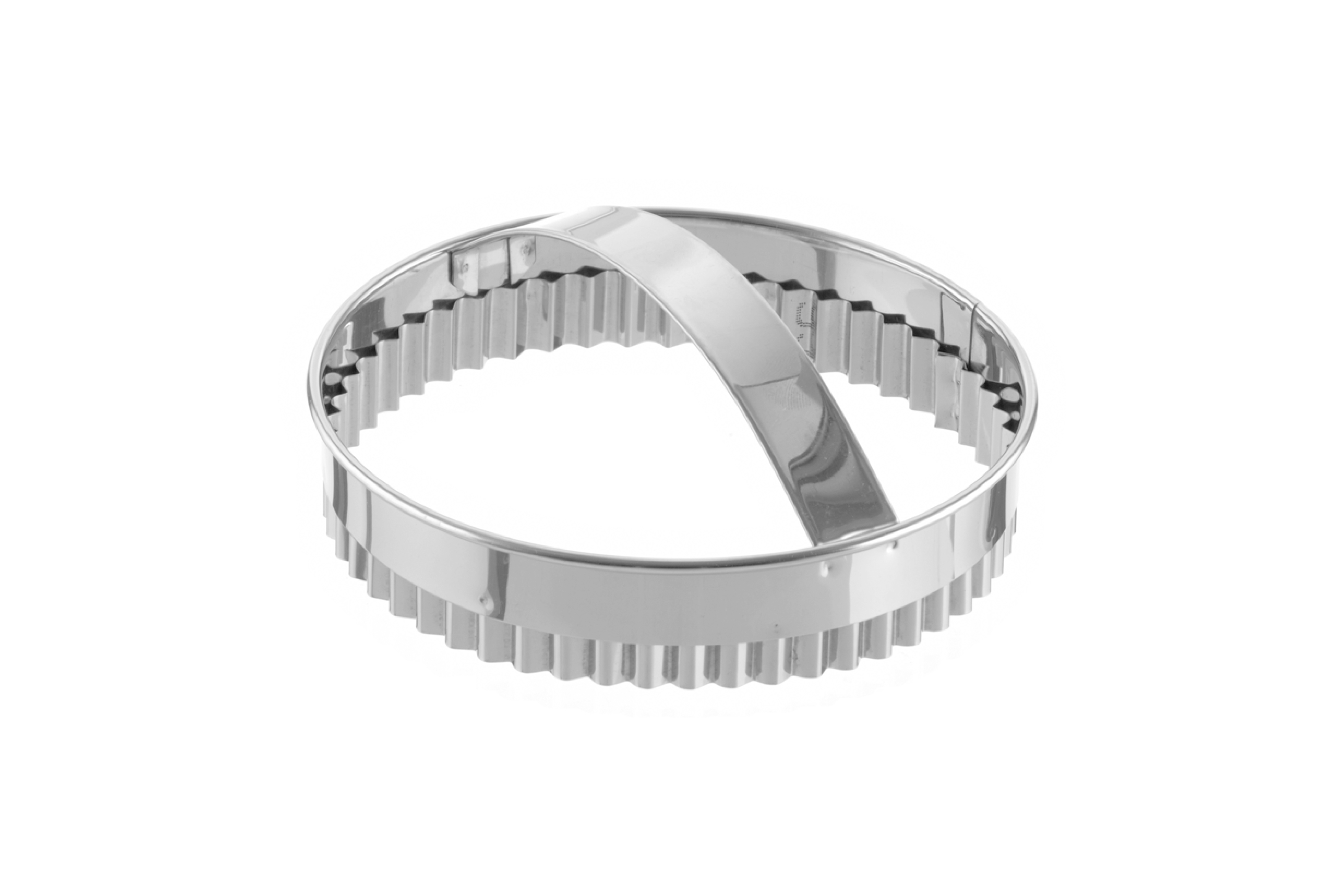 Ausstecher Rund, gezackt 140 mm, Höhe: 30 mm, Edelstahl