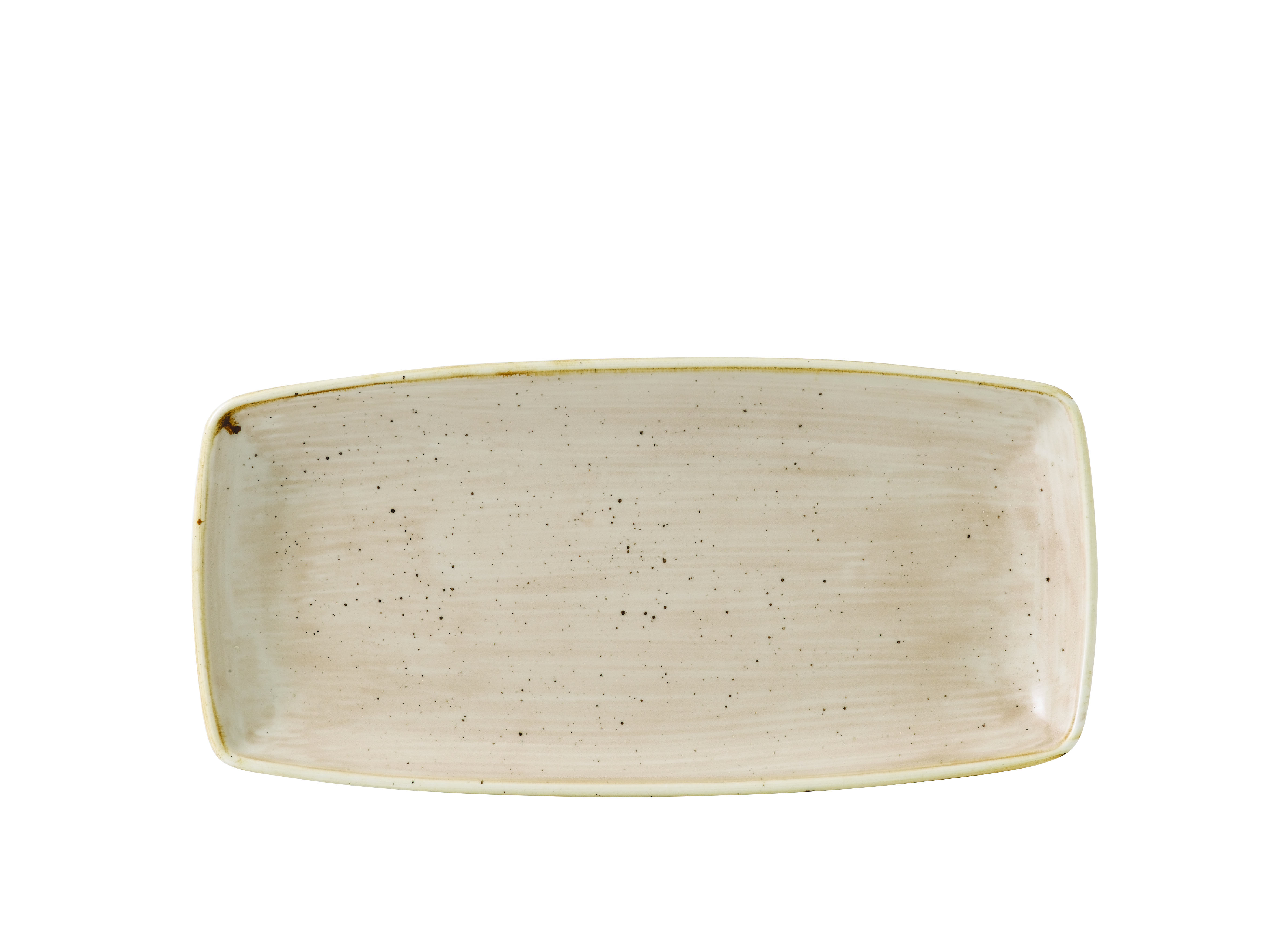 Churchill, Stonecast : Nutmeg Cream - Platte rechteckig, 29,5 x 14 cm