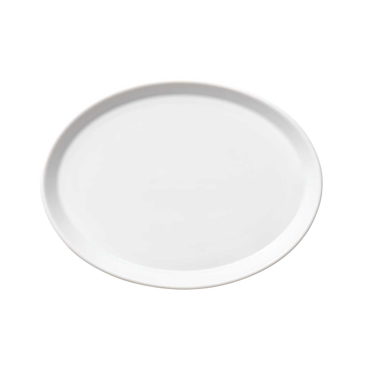 Bauscher, Smart - Teller flach oval Coup, weiss, uni, 28 x 21 cm