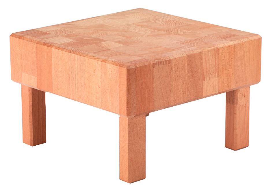 PURE NATURE Butcher Block L-Cube L, Buche hell, L: 325 mm, B: 325 mm, H: 210 mm
