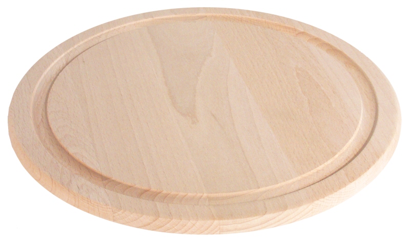 Untersetzer aus Holz, D: 25 cm, H: 1,4 cm