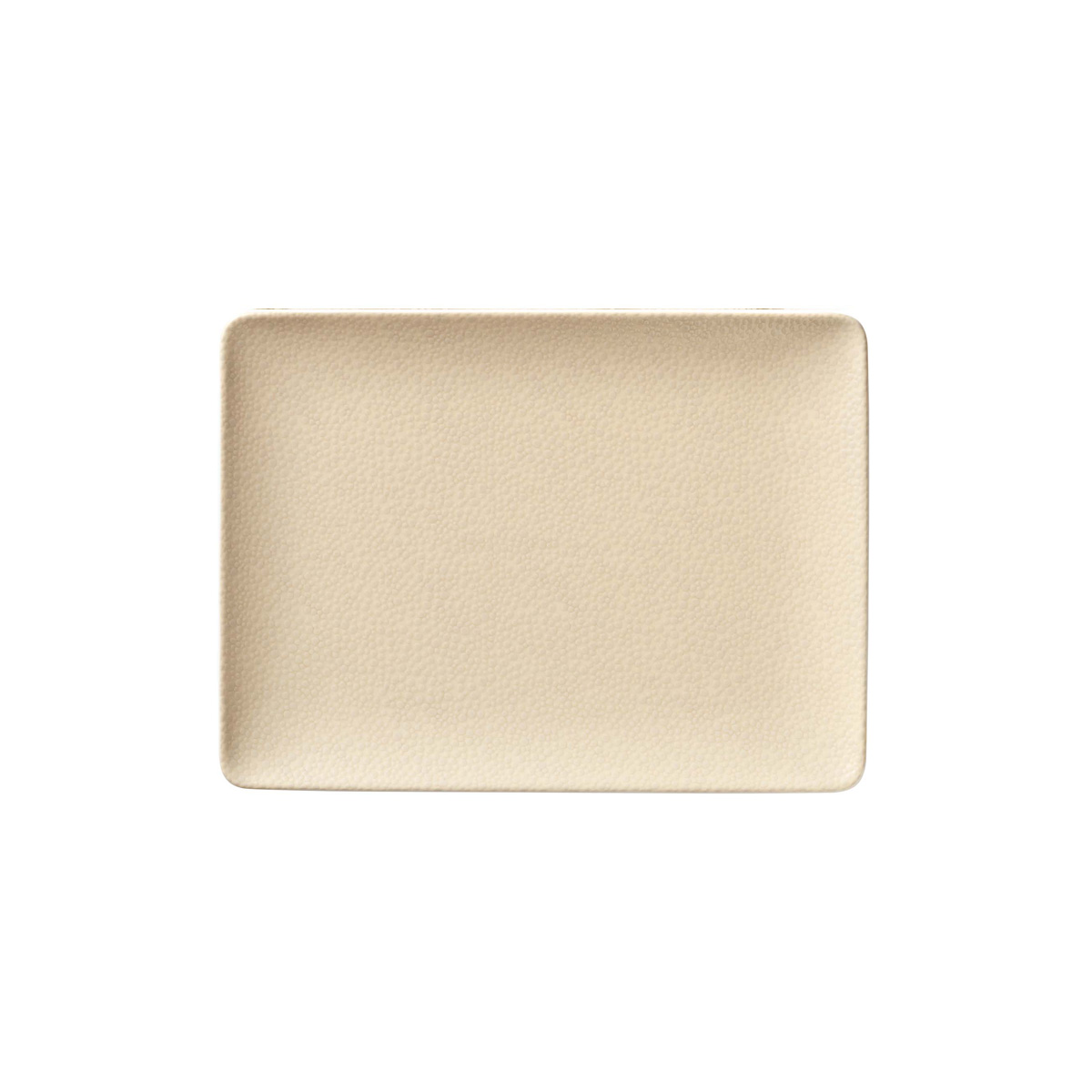 Bauscher, Purity : 425782 Pearls Champagne - Platte rechteckig Coup, bonewhite, 20 x 15 cm