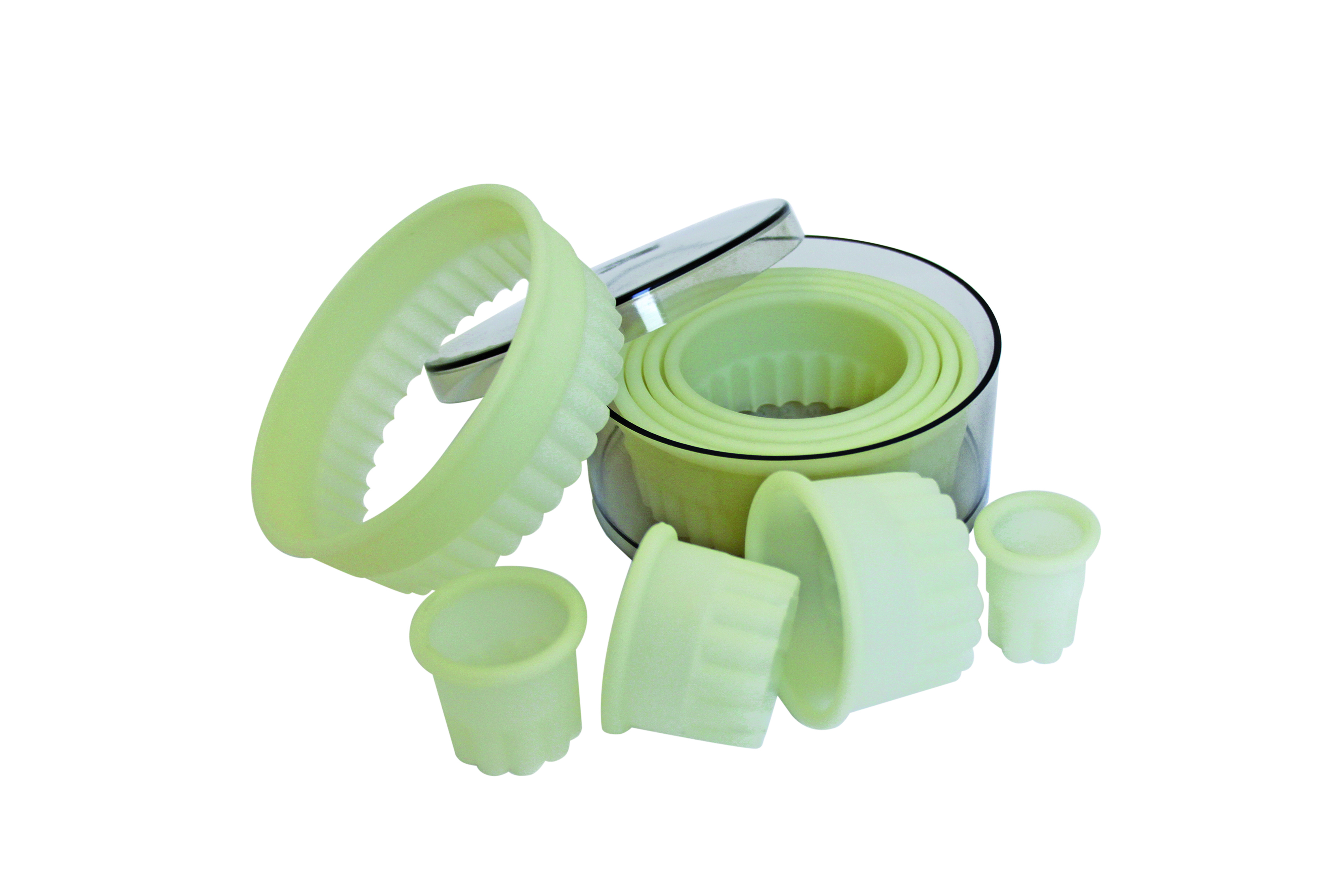 Ausstechersatz rund, gezackt 9-teilig