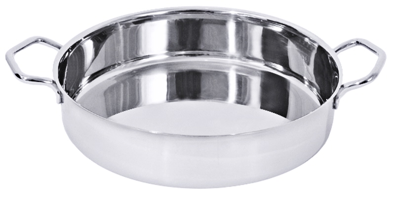 Gratinform, runde zylindrische Form, Edelstahl, I: 2 ltr., D: 22 cm, H: 6,5 cm