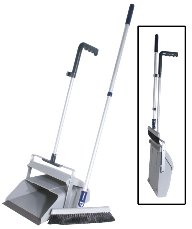 Kehrschaufelset, ergonomisch, Aluminium, PP, 25 x 30 x 10 cm